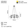 Opviq Bena - 87-03 Candelabro de Cobalto